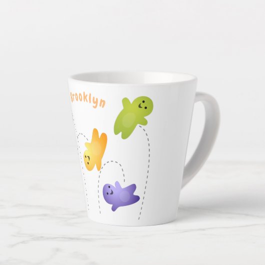 かわいいゼリーベビーキャンディースイーツ漫画 カフェラテマグ (右アングル)