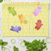 かわいいゼリーベビーキャンディースイーツ漫画 キッチンタオル (折り畳み)