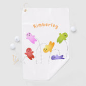 かわいいゼリーベビーキャンディースイーツ漫画 ゴルフタオル (インサイチュ)