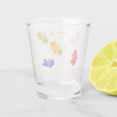 かわいいゼリーベビーキャンディースイーツ漫画 ショットグラス (裏面)