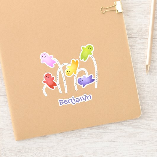 かわいいゼリーベビーキャンディースイーツ漫画 シール (ノートブック)