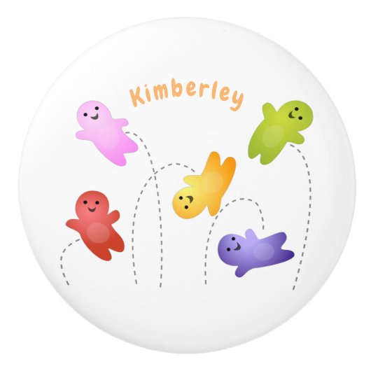 かわいいゼリーベビーキャンディースイーツ漫画 セラミックノブ (正面)