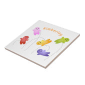 かわいいゼリーベビーキャンディースイーツ漫画 タイル (側面)