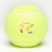 かわいいゼリーベビーキャンディースイーツ漫画 テニスボール (裏面)