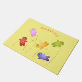 かわいいゼリーベビーキャンディースイーツ漫画 ドアマット (アングル)