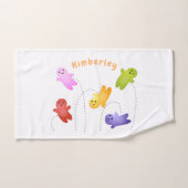 かわいいゼリーベビーキャンディースイーツ漫画 バスタオルセット (ハンドタオル)