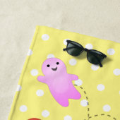 かわいいゼリーベビーキャンディースイーツ漫画 ビーチタオル (インサイチュ)