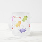 かわいいゼリーベビーキャンディースイーツ漫画 フロストグラスマグカップ (正面左)