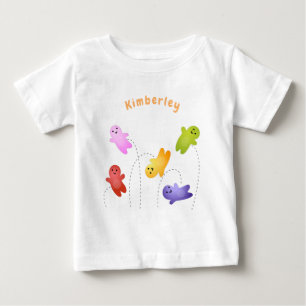 かわいいゼリーベビーキャンディースイーツ漫画 ベビーTシャツ