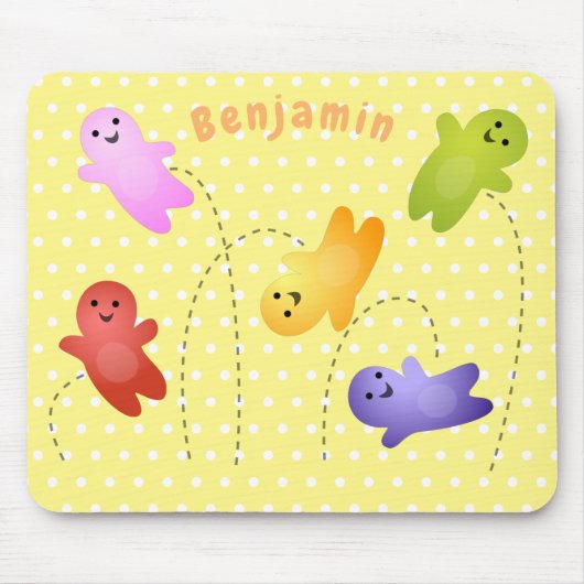 かわいいゼリーベビーキャンディースイーツ漫画 マウスパッド (正面)