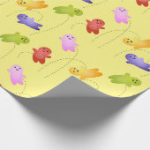 かわいいゼリーベビーキャンディースイーツ漫画 ラッピングペーパー (角)