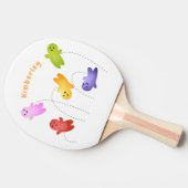 かわいいゼリーベビーキャンディースイーツ漫画 卓球ラケット (横)