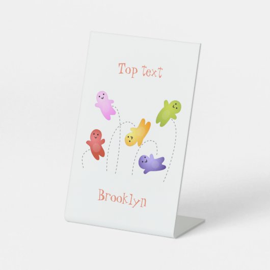 かわいいゼリーベビーキャンディースイーツ漫画 台座サイン (正面)