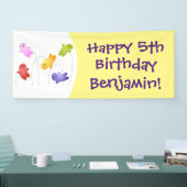 かわいいゼリーベビーキャンディースイーツ漫画 横断幕 (トレードショー)