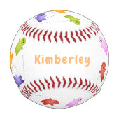 かわいいゼリーベビーキャンディースイーツ漫画 野球ボール (裏面)