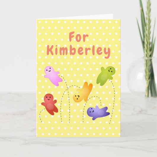 かわいいゼリーベビーキャンディー甘い漫画 カード (正面)