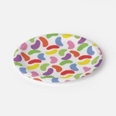 かわいいゼリー菓子パターンカラフル ペーパープレート (アングル)
