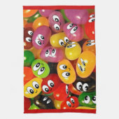 かわいいゼリー菓子 キッチンタオル (縦)