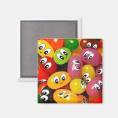 かわいいゼリー豆 マグネット (正面/裏面)