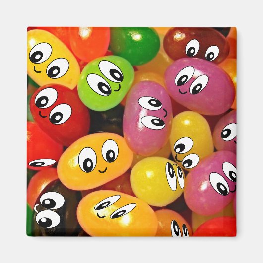 かわいいゼリー豆 マグネット (正面)