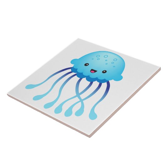 かわいいゼリー魚 タイル (側面)