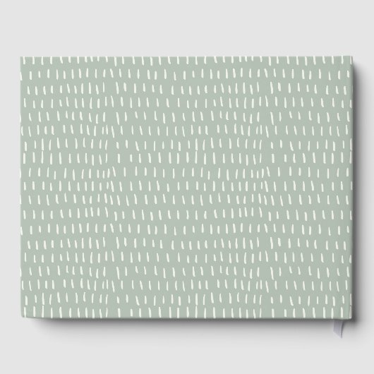 かわいいソフトサファリキリンフローラリースベビーシャワー ゲストブック (裏面)