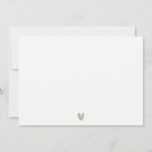 かわいいソフトサファリキリンフローラリースベビーシャワー ノートカード (裏面)