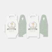 かわいいソフトサファリキリンフローラリースベビーシャワー フェイバーボックス (折り畳みなし)