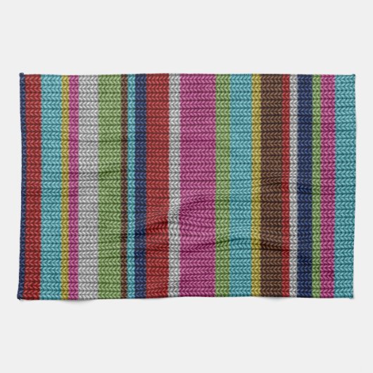 かわいいソフトトレンディーニットのウール効果の暖かい冬 キッチンタオル (横)