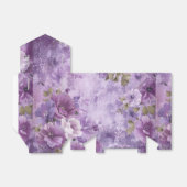 かわいいソフトパープルの花 フェイバーボックス (折り畳みなし)