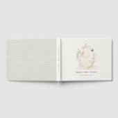 かわいいソフトベビームーブニーフローラリースベビーシャワー ゲストブック (全面)