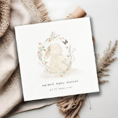 かわいいソフトベビームーブニーフローラリースベビーシャワー スタンダードカクテルナプキン