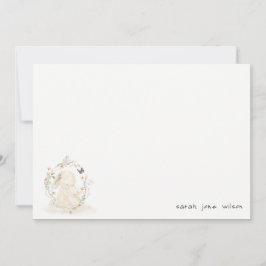 かわいいソフトベビームーブニーフローラリースベビーシャワー ノートカード