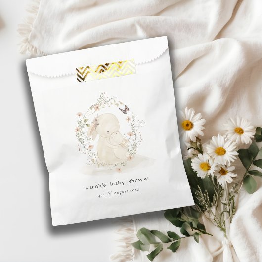 かわいいソフトベビームーブニーフローラリースベビーシャワー フェイバーバッグ