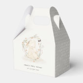 かわいいソフトベビームーブニーフローラリースベビーシャワー フェイバーボックス (正面サイド)