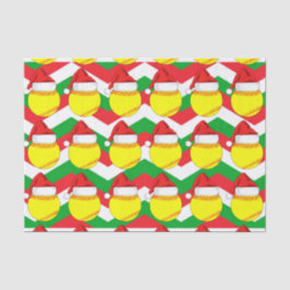 かわいいソフトボールサンタハットクリスマスティッシュペーパー 薄葉紙