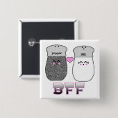かわいいソルト&ペッパーBFF 缶バッジ (正面&裏面)
