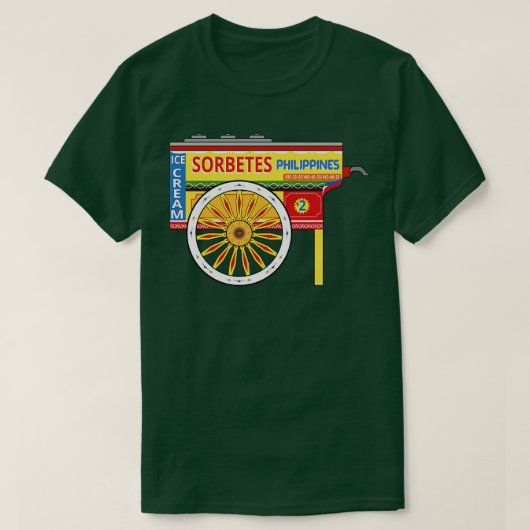 かわいいソルベートアイスクリームt tシャツ (デザイン正面)