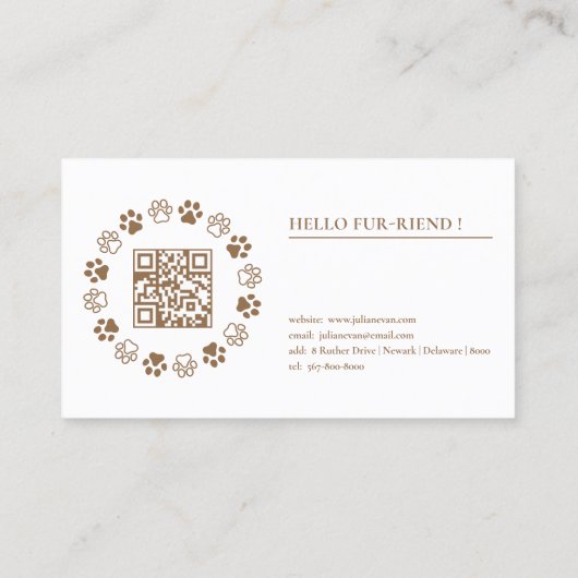 かわいいソーシャルメディアペットインフルエンサーほこりっぽいピンク 名刺 (裏面)