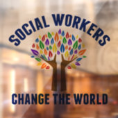 かわいいソーシャルワーク感動的引用文ソーシャルワーカー ウィンドウサイン (シート2)