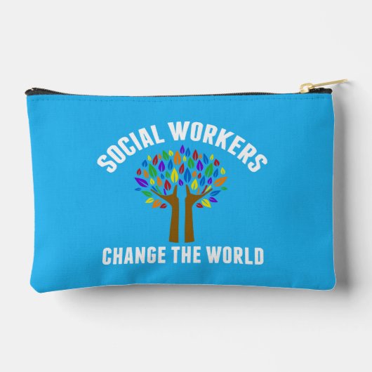 かわいいソーシャルワーク感動的引用文 アクセサリーポーチ (裏面)