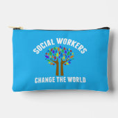 かわいいソーシャルワーク感動的引用文 アクセサリーポーチ (正面)