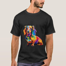 かわいいソーセージ犬の動物LGBTプライド犬Tシャツ