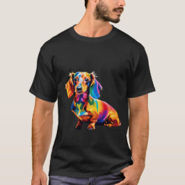 かわいいソーセージ犬の動物LGBTプライド犬Tシャツ Tシャツ