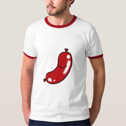 かわいいソーセージ Tシャツ (正面)