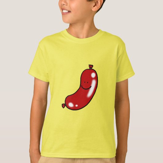 かわいいソーセージ Tシャツ (正面)