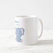 かわいいゾウかわいい コーヒーマグカップ (正面右)