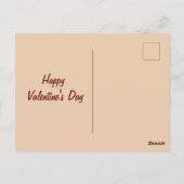 かわいいゾウが恋をしている ポストカード (裏面)