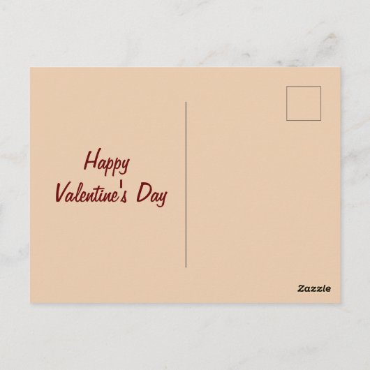 かわいいゾウが恋をしている ポストカード (裏面)