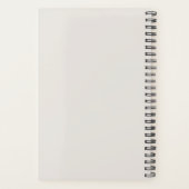 かわいいゾウとキリンの巨人の模様 プランナー手帳 (裏面)